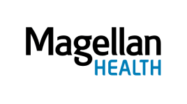 Magellan Health logo with "Magellan" in bold black letters and "HEALTH" in blue capital letters underneath "Magellan" on a white background.