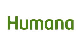 The image shows the word "Humana" written in bold, green lowercase letters on a white background.