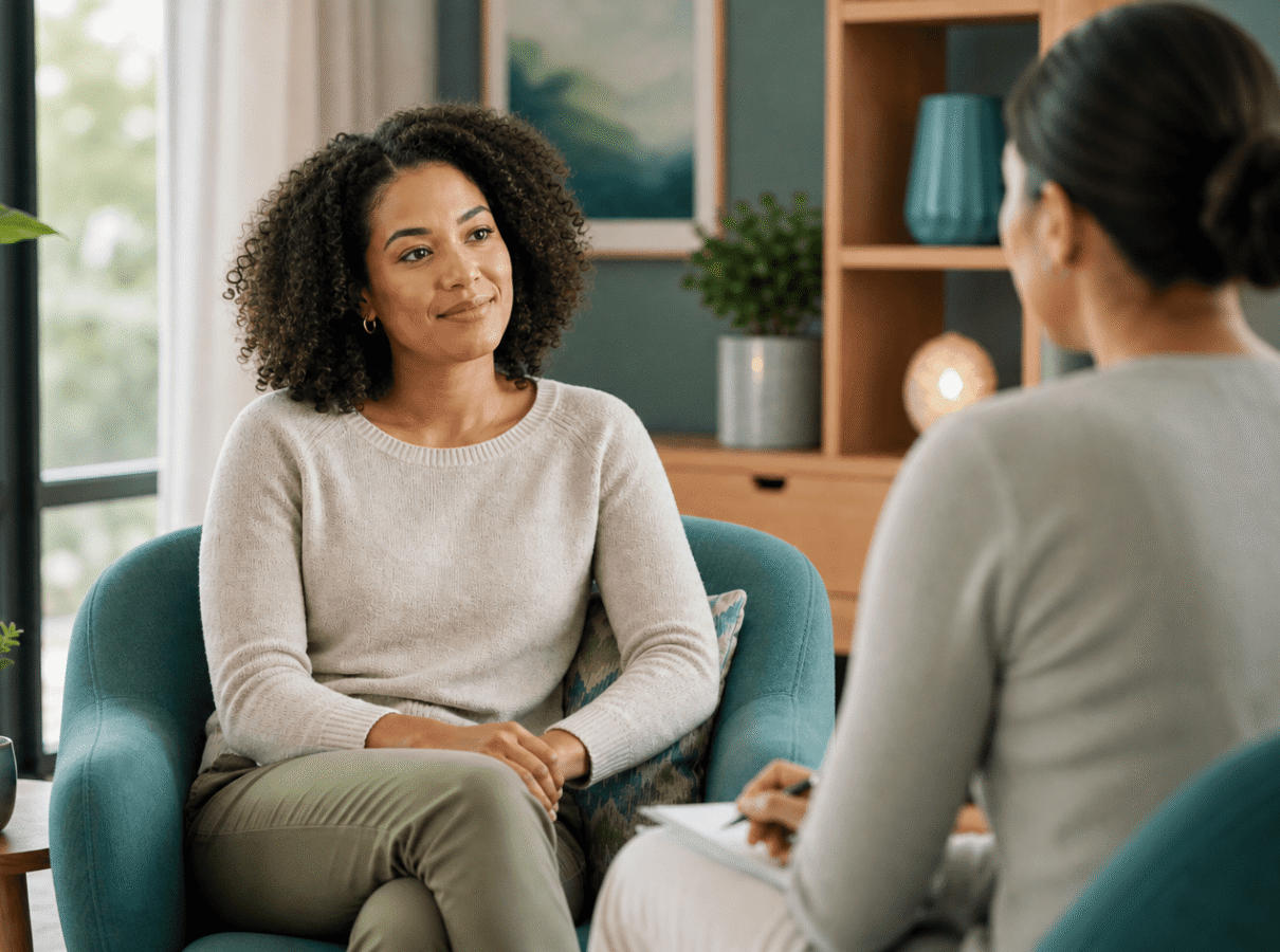 Woman in individual therapy session as part of a partial hospitalization program in Scranton PA at Provive Wellness
